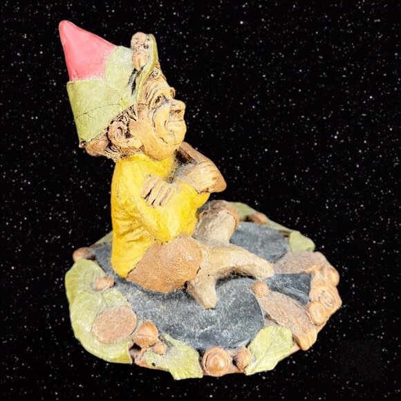 Tom Clark Gnome Figurine 1975 Vintage Studios Davidson NC Pixie W Book Figure - Picture 4 of 9